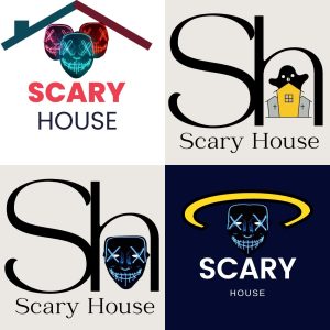 Scary House Logo Design ideas